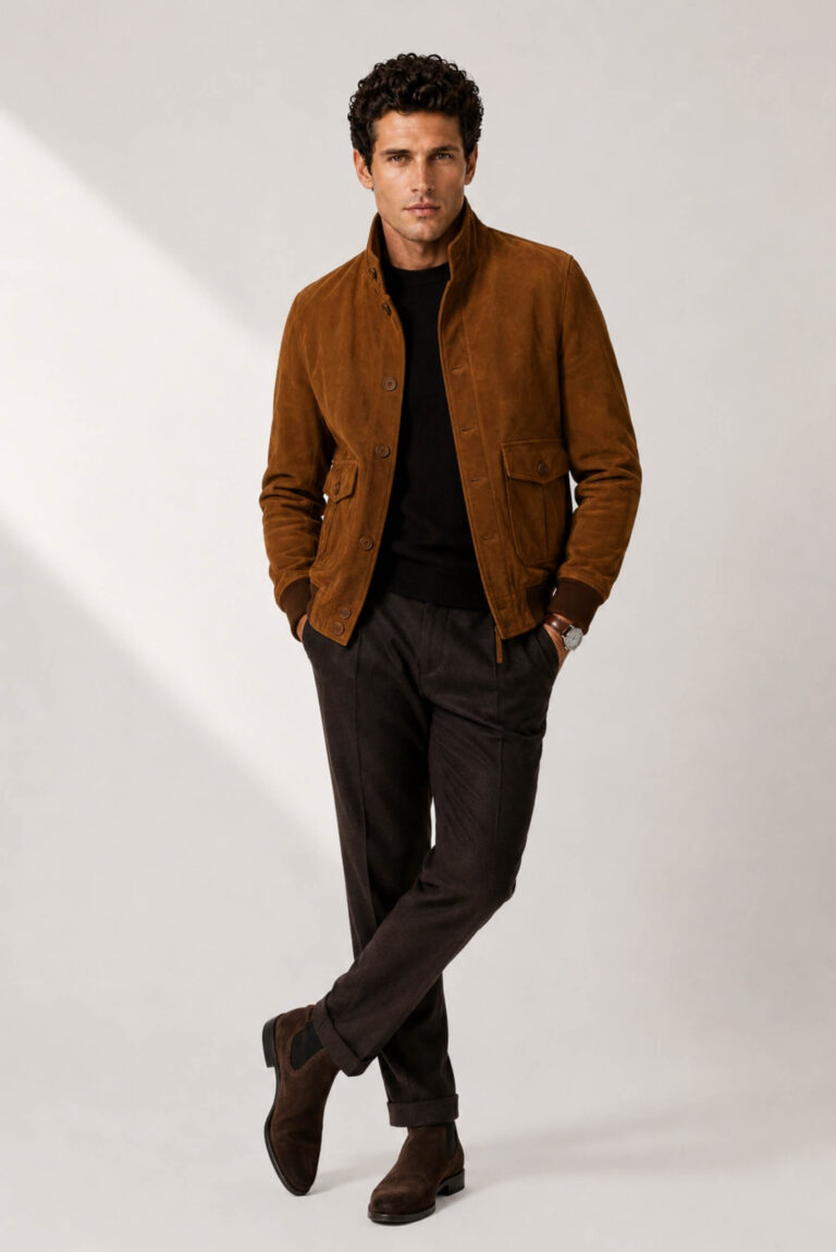 Süet Blouson Ceket
