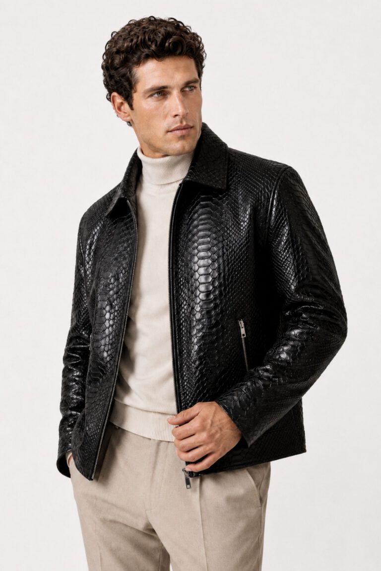 Veste en Cuir de Python