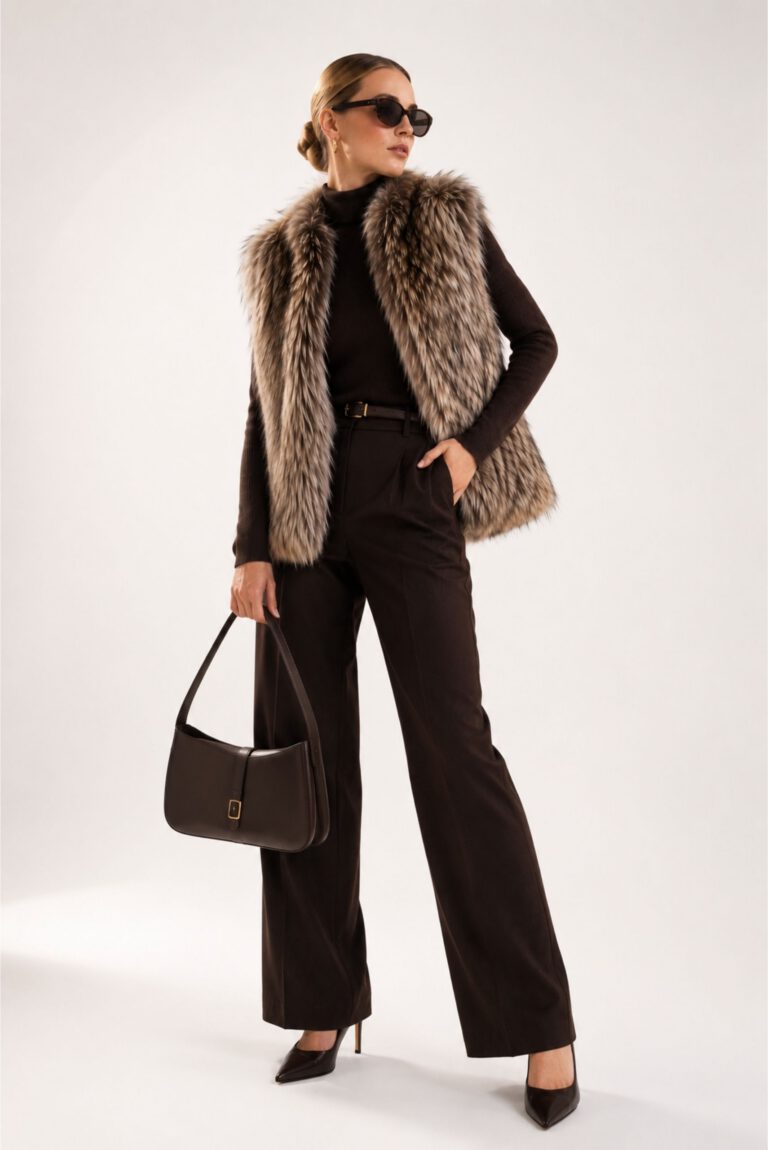Gilet en Fourrure de Renard