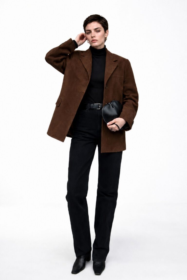 Blazer en Daim d'Agneau