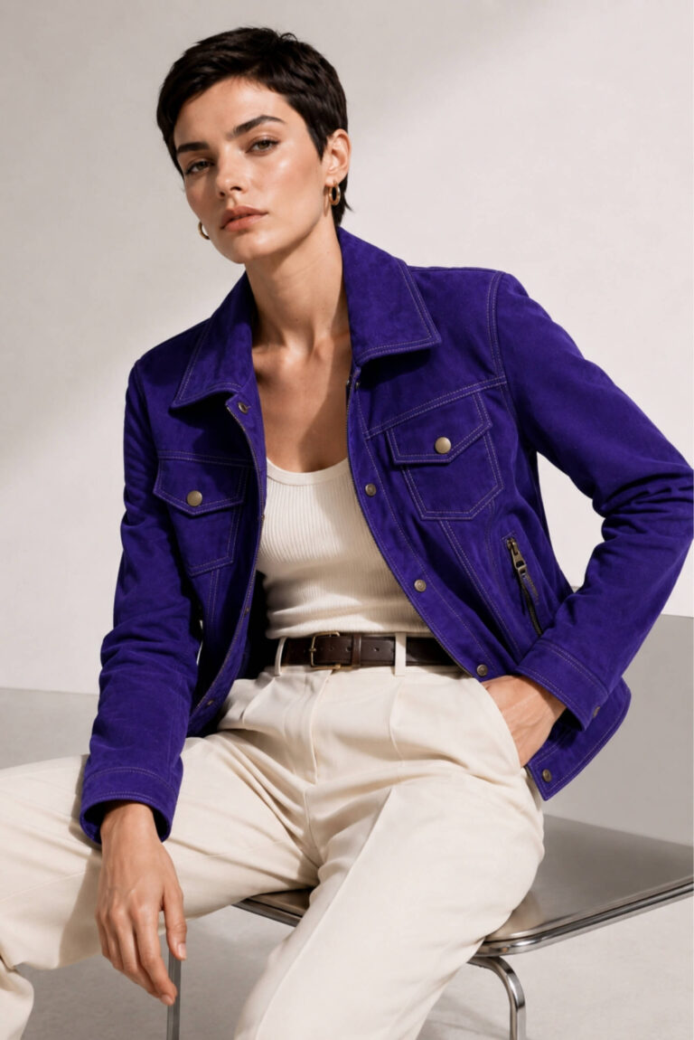 Suede Trucker Jacket
